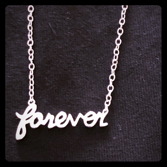 Ariella Collection silver “forever” Necklace - Picture 1 of 5